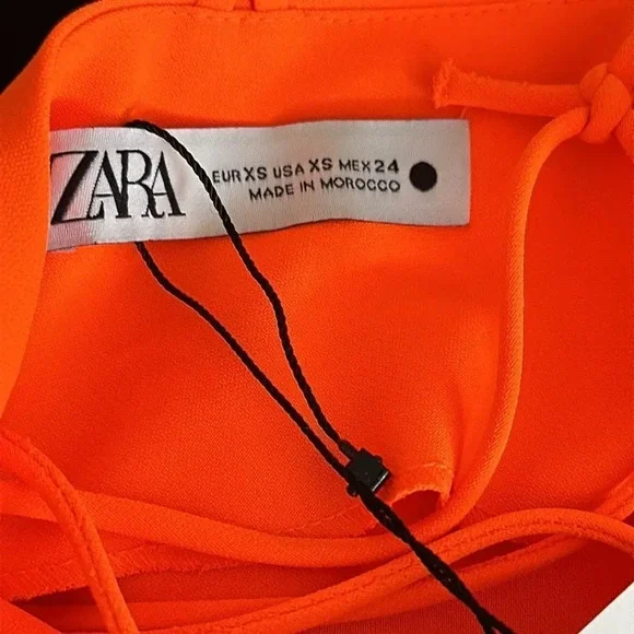 ZARA | Orange | MULTIPOSITION STRAP TANK TOP - Picture 14 of 15